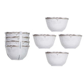 Rustica Antique White Dessert Bowls Set of 4